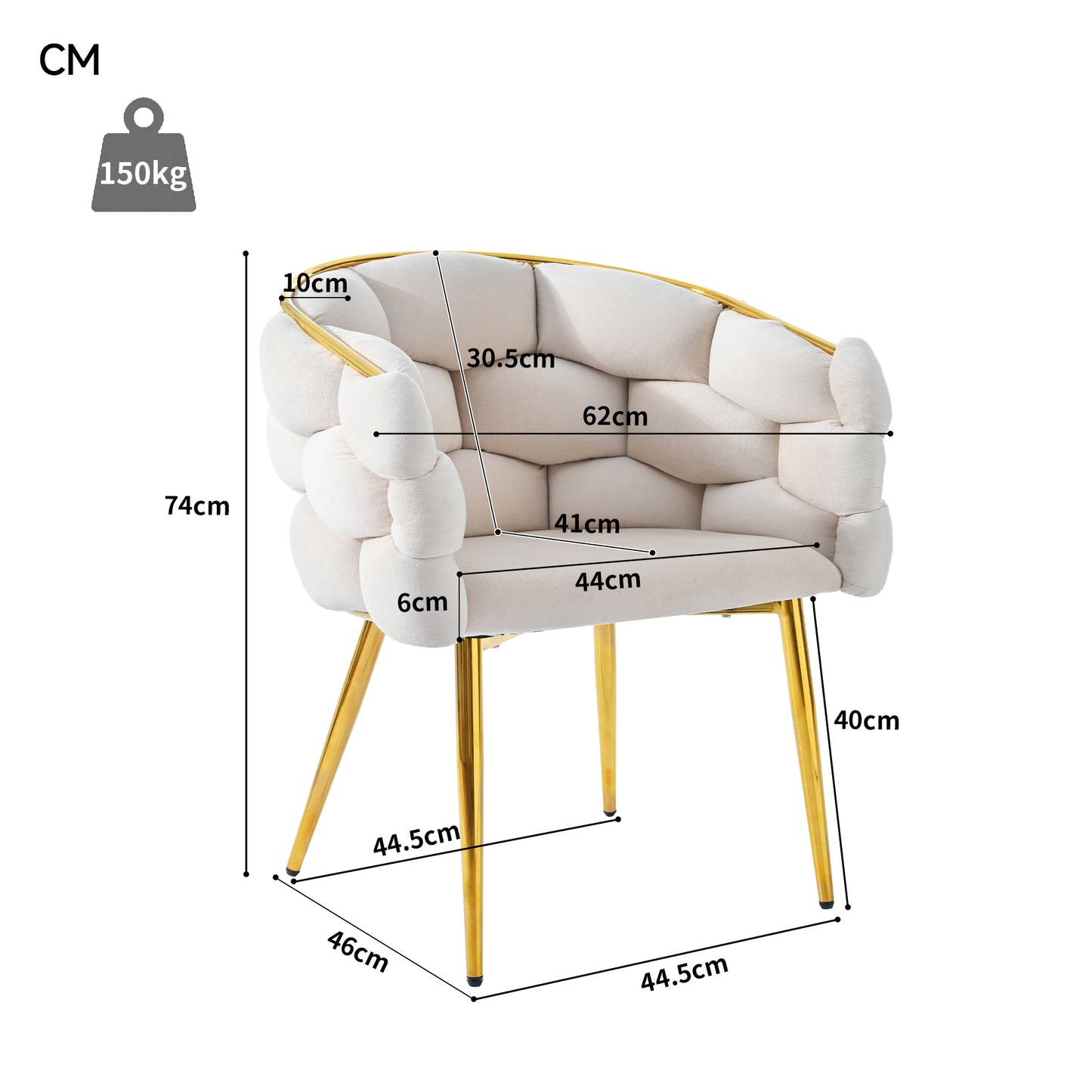 Luxury Velvet Chairs  2 Pieces , Living Room Chairs, Dining Chairs, Makeup Chairs, Modern Fashion Style Chairs, Gilded Iron Legs, Beige Chairs, Bubble Chairs, Ergonomic Chairs