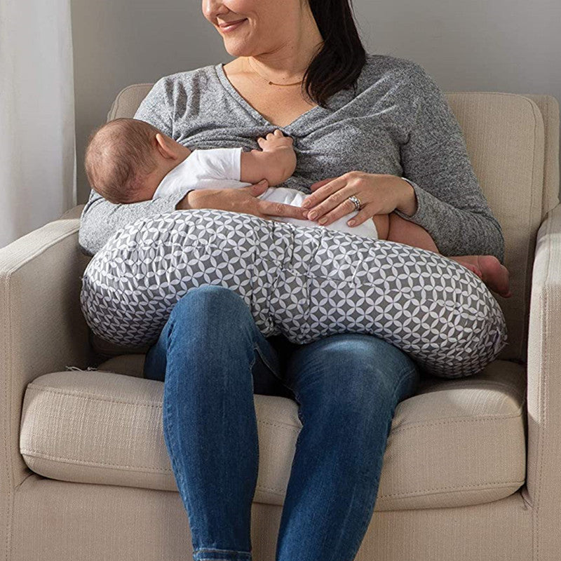 U-shaped Breast Feeding Pillow Case Multifunctional Detachable Printing