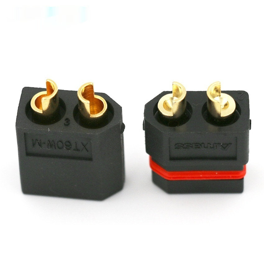 XT60W-M F Male And Female Connector Waterproof Gold-plated Black High Current Plug Model Accessories