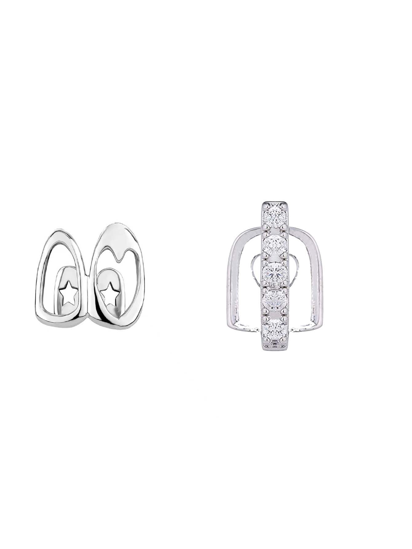 Hollow-out Love Double Fight Tooth Socket Daily Street Dazzling Accessories