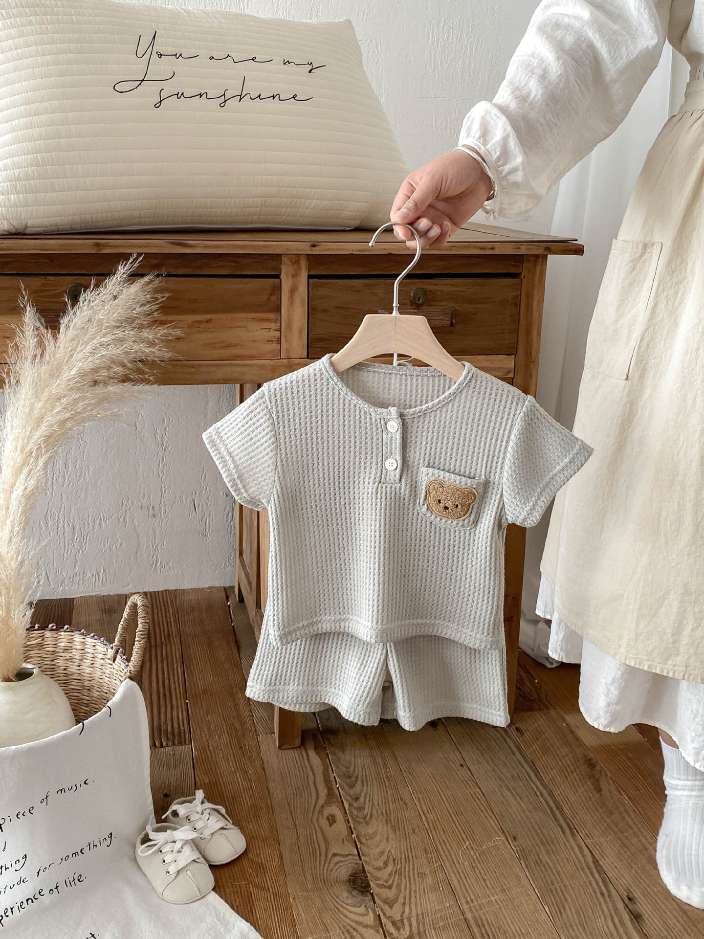 Korean-style Short-sleeve Clothes For Boys And Girls In Summer