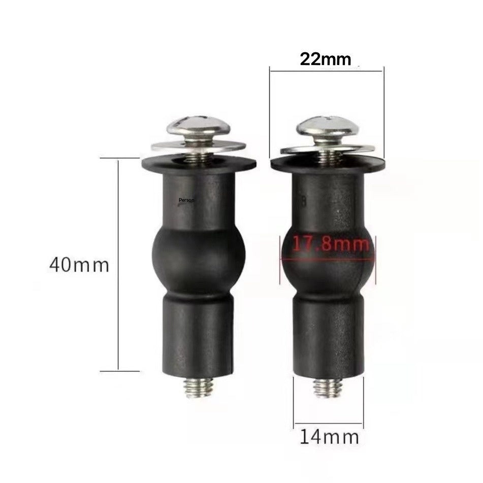 Rubber Nylon Expansion Screw Anchor For Toilet Seat Lid Accessories