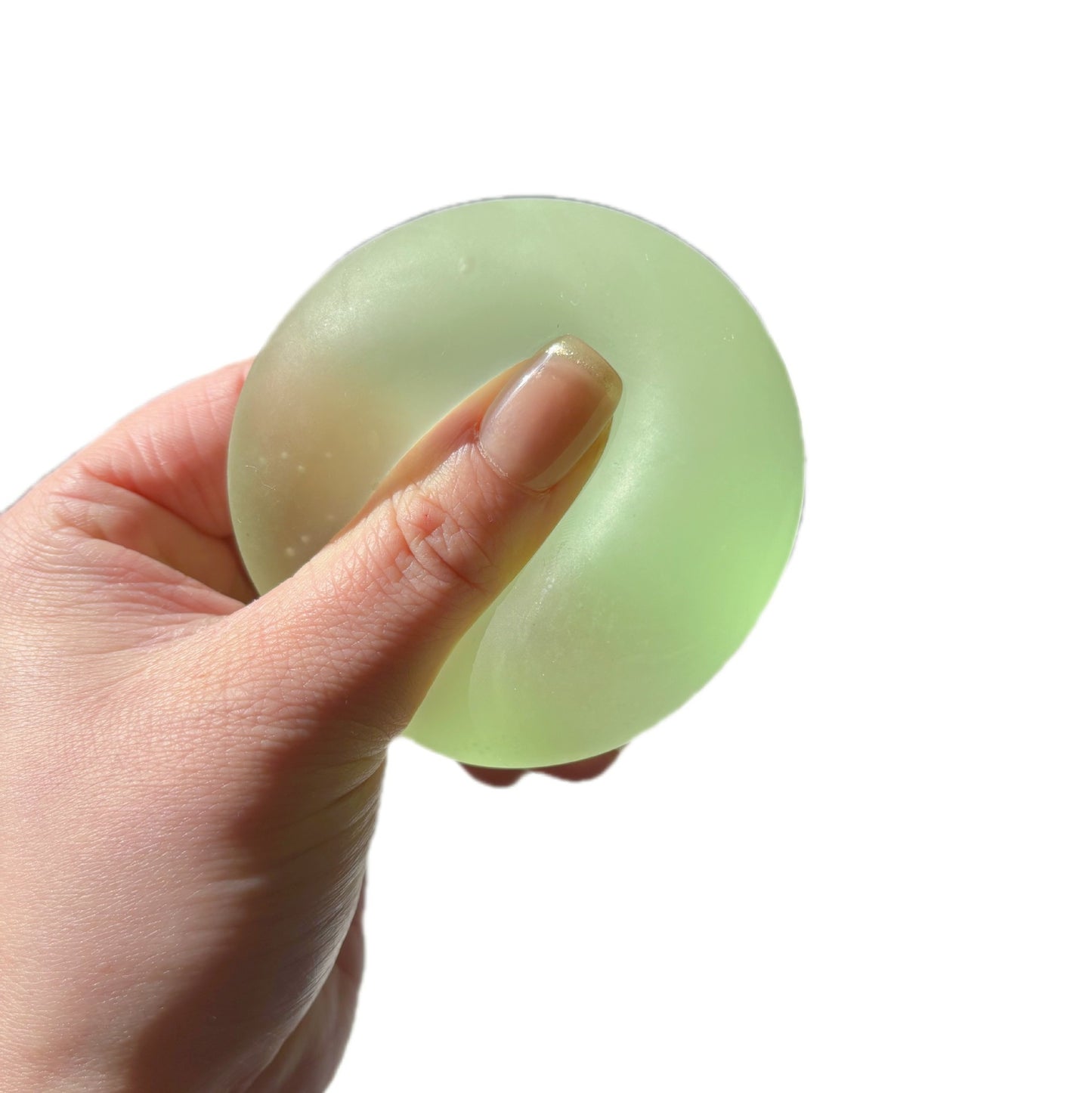 Best Selling Coconut Oil Translucent Blue Malt Candy Stress Relief Toy