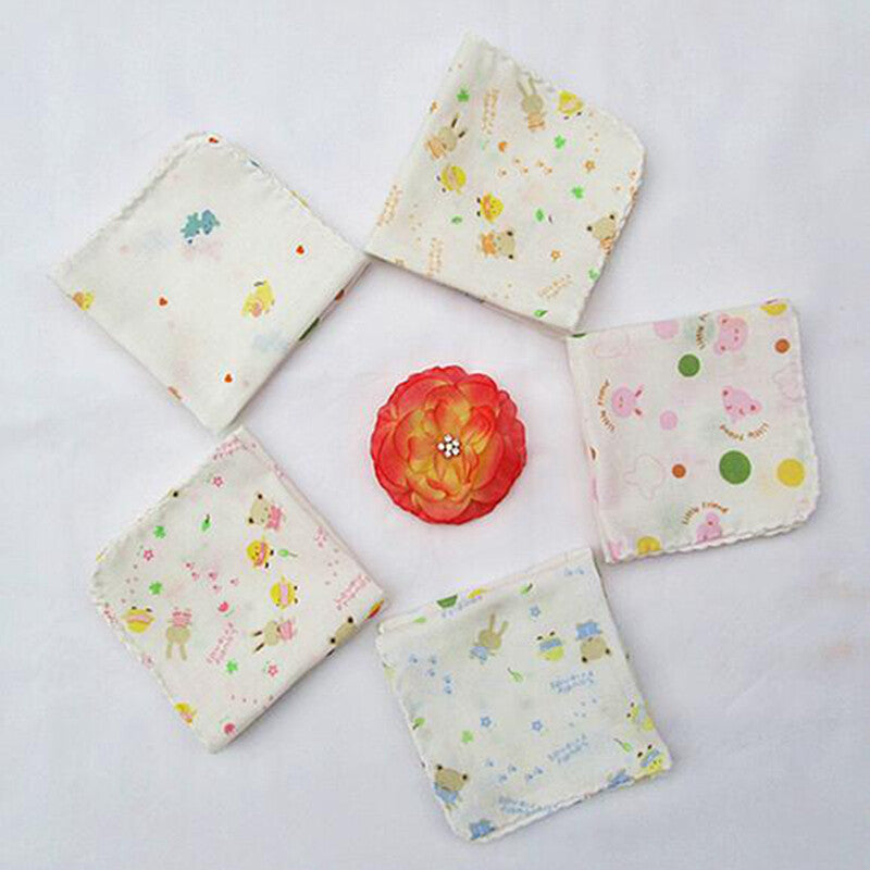 10 X Baby Gauze Muslin Square Newborn Cotton Bath Wash Soft Handkerchief