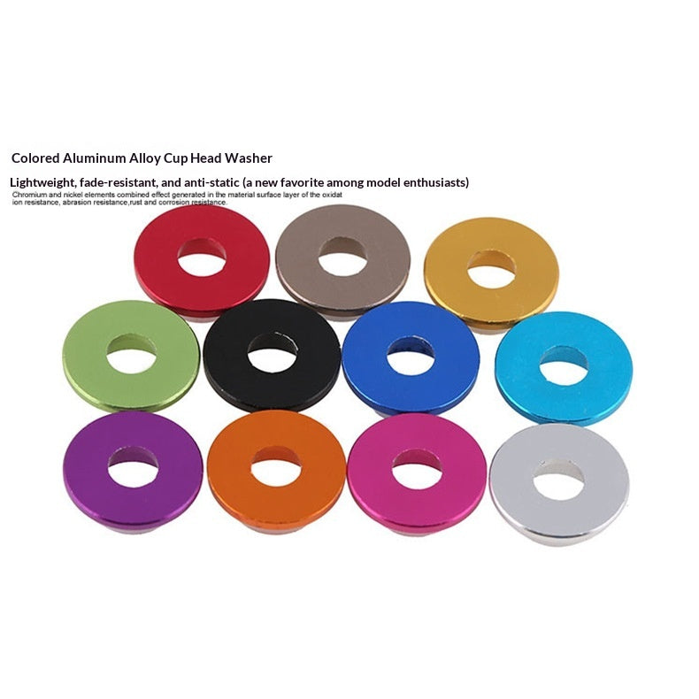 DIY 4WD Car Accessories Aluminum Alloy Washers With Countersunk Holes
