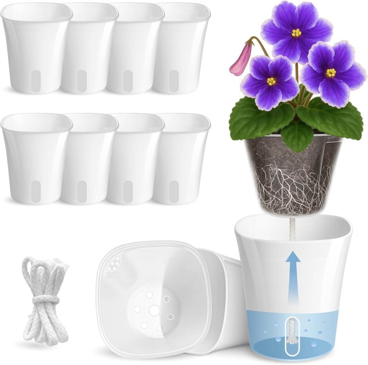 Self-watering Storage Flower Pot For Lazy People