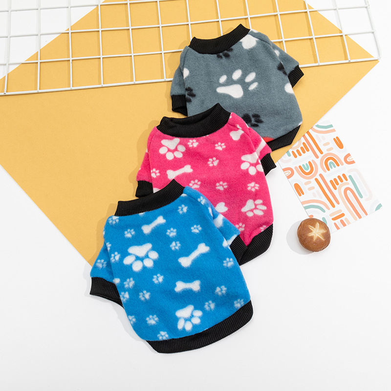 Dog AutumnWinter Shaggy Fleece Sweatshirt Pet Clothes