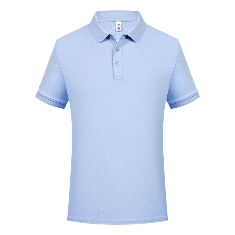 Solid-color Lapel Sports T-shirt For Running And Fitness