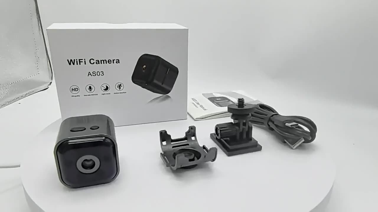 Hot-selling AS03 Camera HD Night Vision Security Home Smart WiFi Voice Remote Viewing Camera