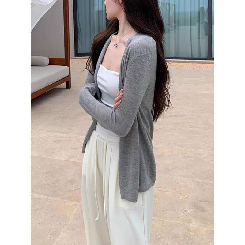 New Autumnwinter Womens Knitted Jackettop