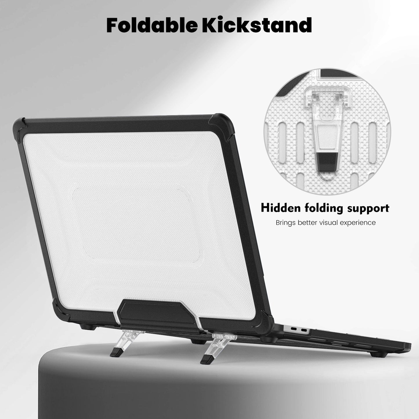 Air13 Laptop Case Transparent Frosted Cooling Bracket Anti-fall Shell