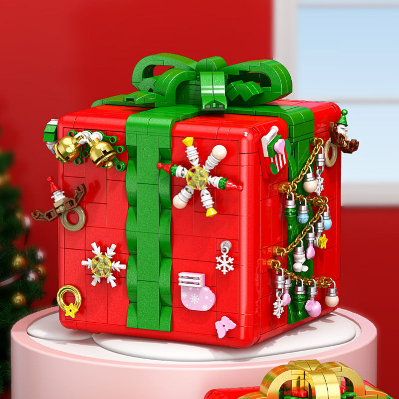 Christmas Organ Box Christmas Tree Music Box Creative Building Blocks Toys