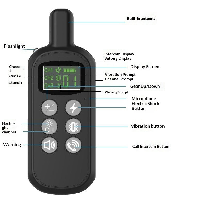 Electric Shock Dog Collar Smart Trainer