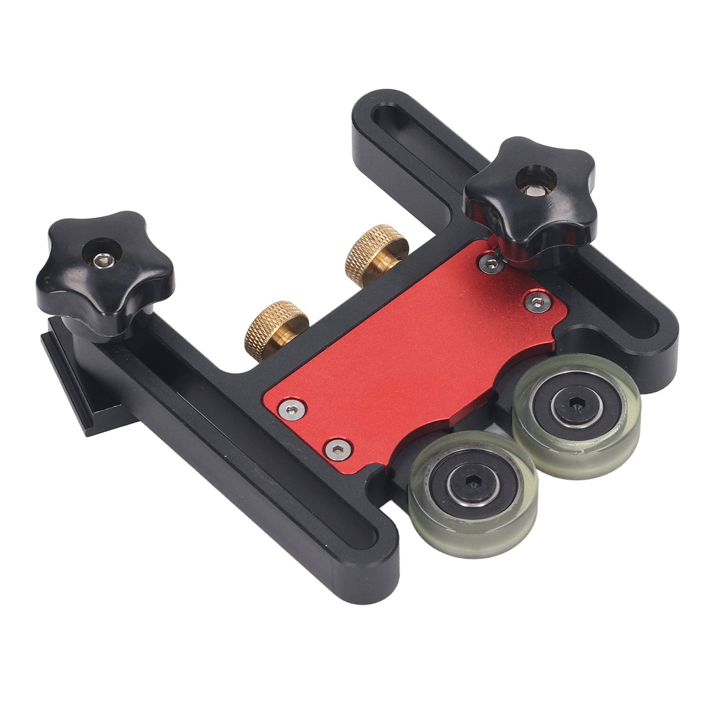 Table Saw Stock Roller Woodworking Double Wheel Sliding Feeding Guide Roller Feather Board Auxiliary Tool