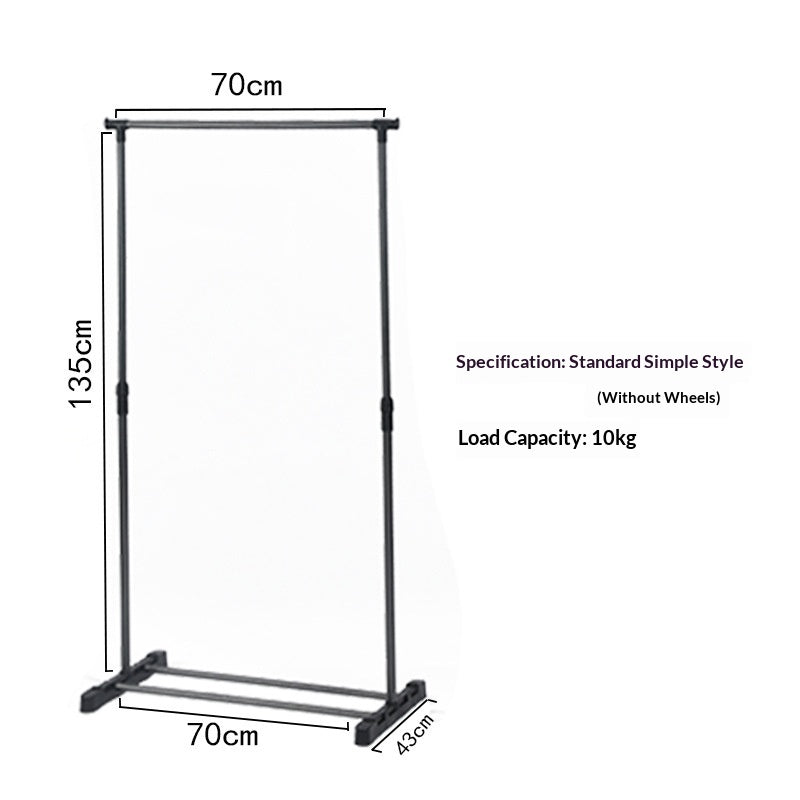 Foldable Home Wardrobe Telescopic Laundry Care Stand-Detail Clothes Drying Rack
