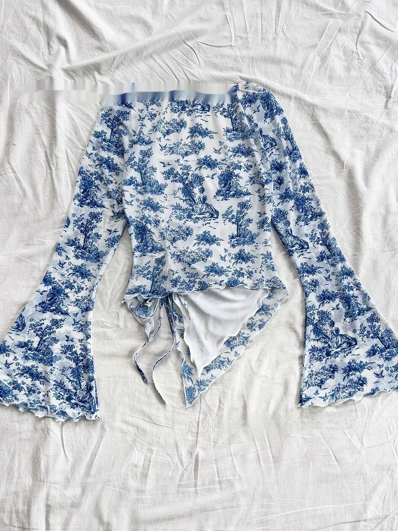 Cross-border Best-selling Women's Printed Top T-shirt