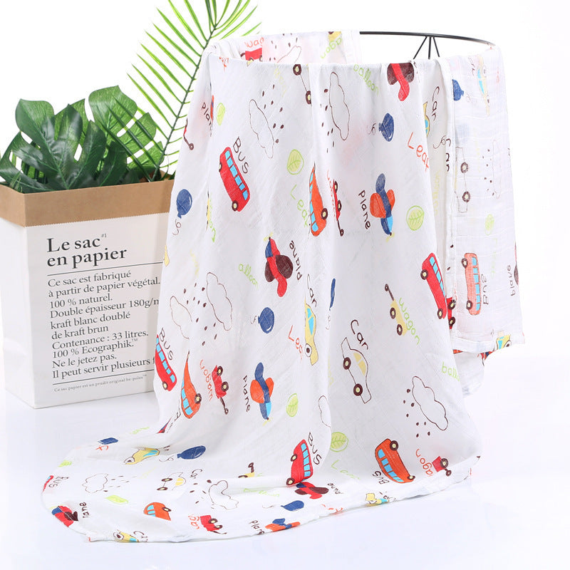 Double-layer Bamboo-cotton Baby Bath Towel Newborn Gauze