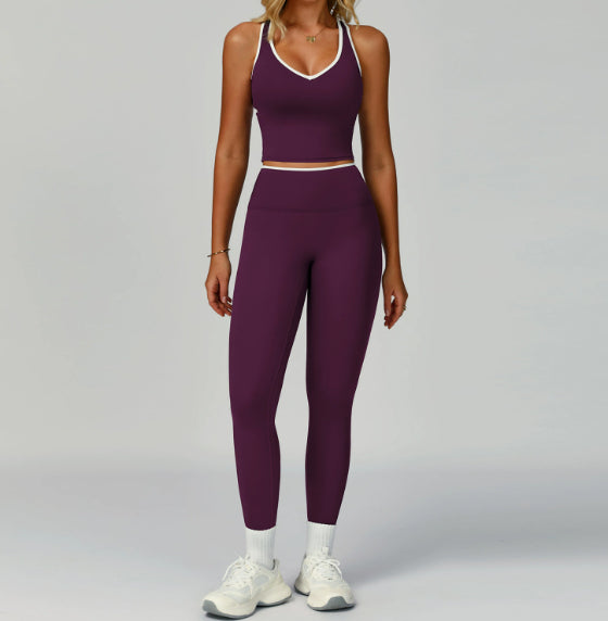 Women's Sports Suit Skinny Yoga Clothes Fitness Suit