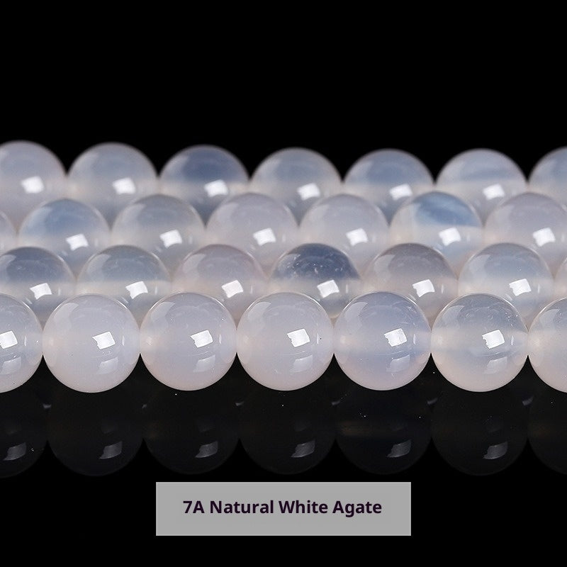 White Chalcedony DIY Accessories With Agate Beads