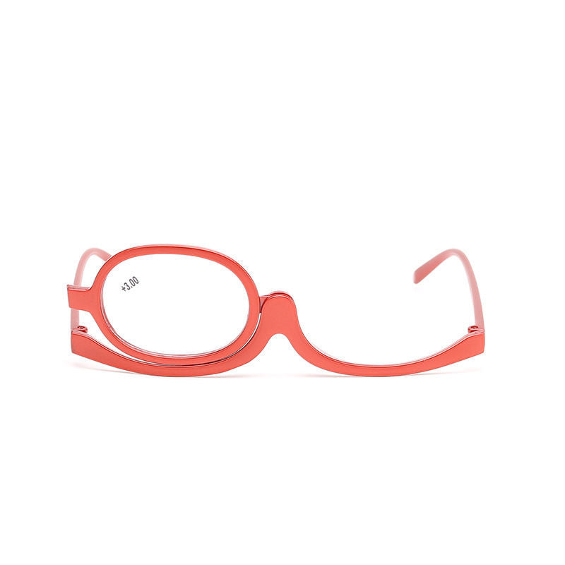 Makeup Presbyopic Glasses Single Piece 180 Degree Rotating Unilateral Glasses