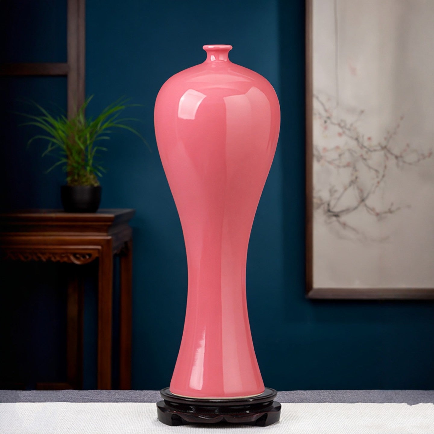 Ceramic Beauty Vase With Colored Glaze Flower Vase And Floral Arrangement Holder