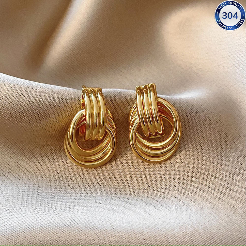 Stainless Steel Best-selling Double-knot Earrings