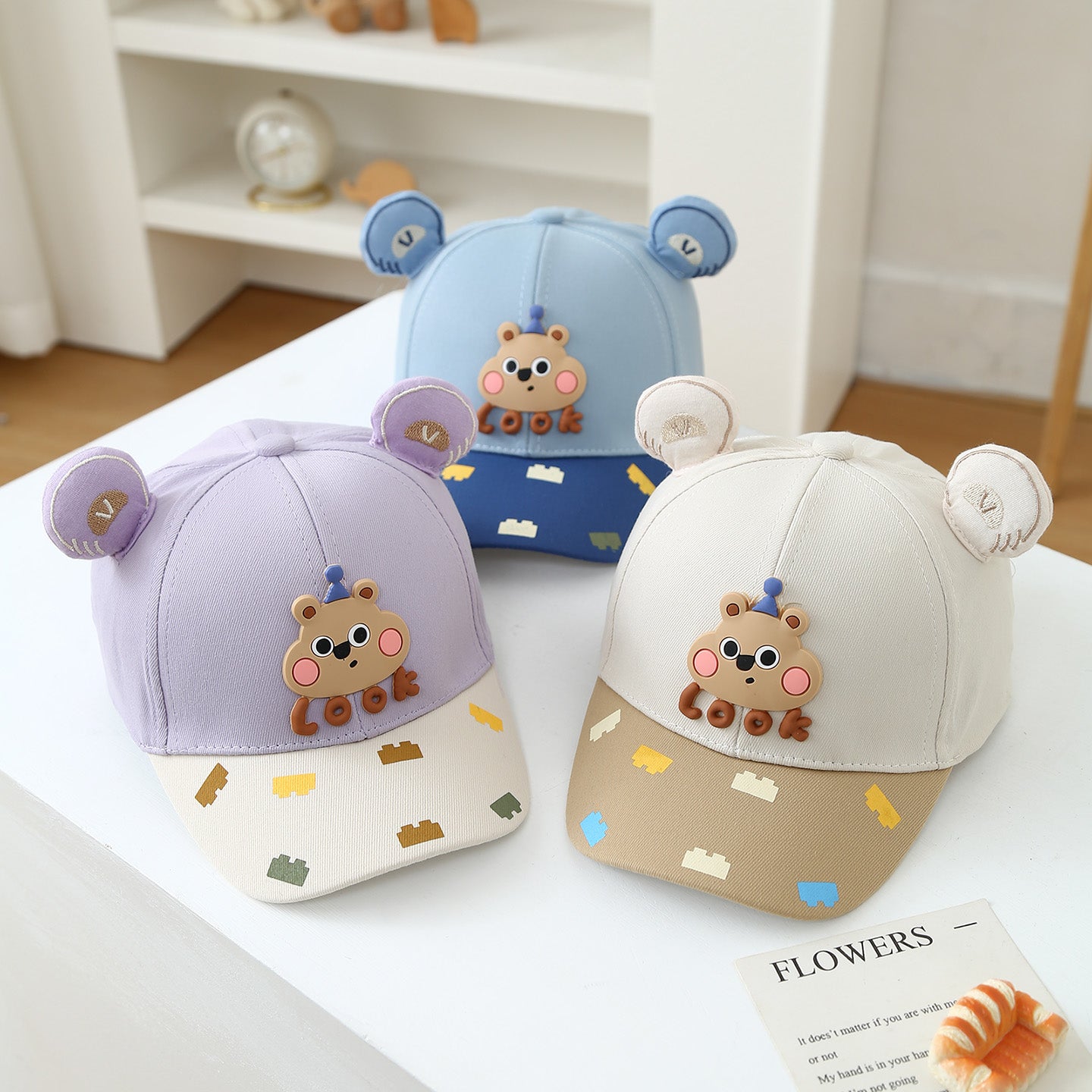 Summer Cute Sun-protective And Shade-wearing Baseball Caps For Boys And Girls. Perfect For Babies For Outdoor Outings, Playtime, Dressing Up And Taking Photos.