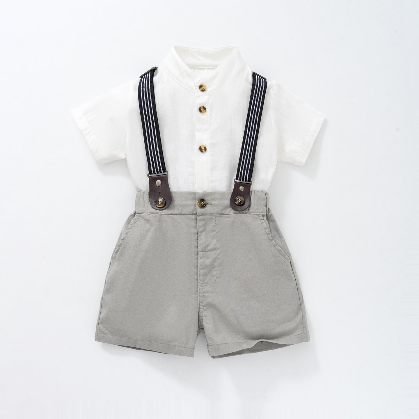 Korean-style Suspender Pants Set For Boys
