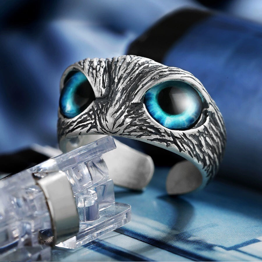 1pcs 925 Sterling Silver Retro Mystical Owl Statement Ring, Gothic Boho Style, Ideal For Birthdays & Spiritual Gifts