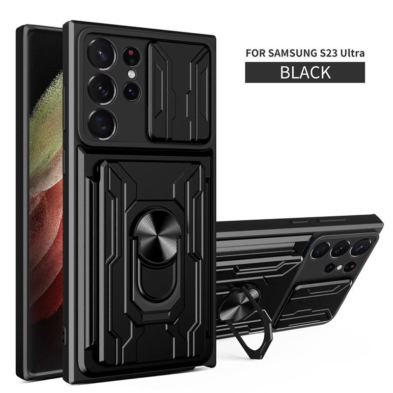 Mobile Phone Shell Armor Sliding Window Drop-resistant Protective Cover