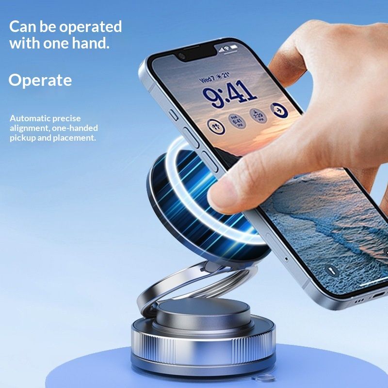 Best-selling Magnetic Phone Holder Foldable And Rotatable For Car Dashboards