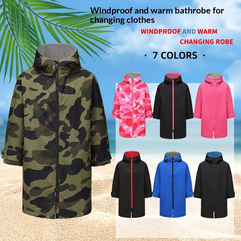 Outdoor Thermal Jacket Swimming Training Bathrobe