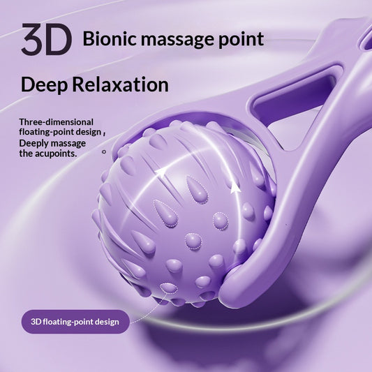 Handheld Roller Massage Device For Arms And Calves, Acupoint Massage Beads