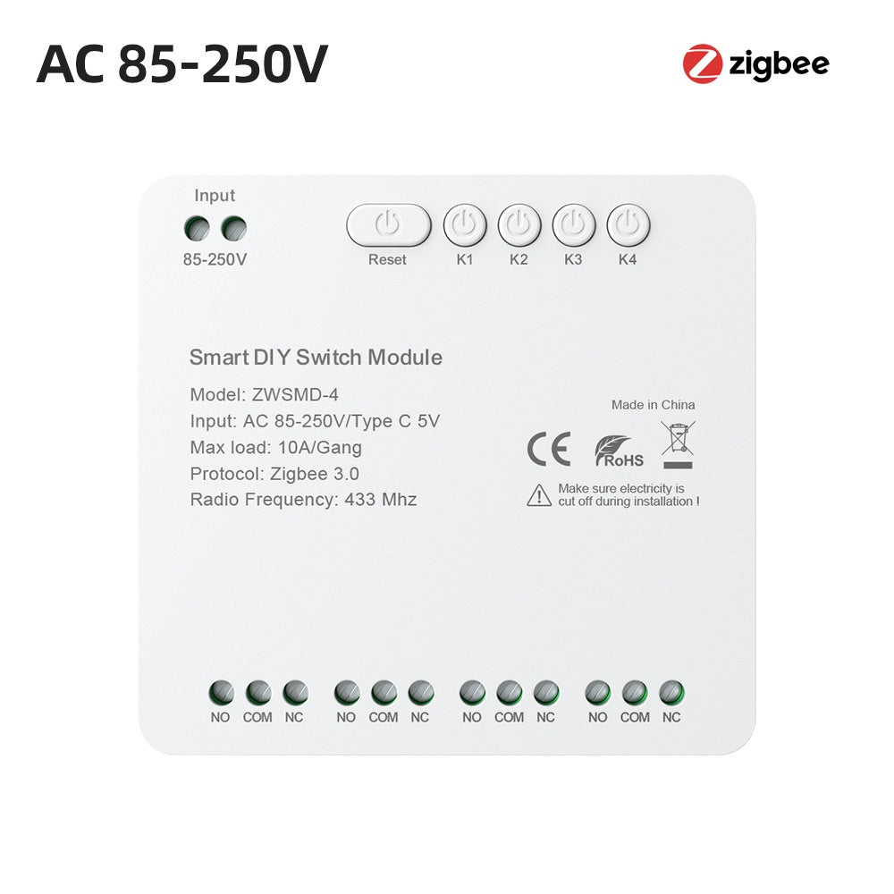 Graffiti Smart WiFi RF4 Channel Relay Remote Control
