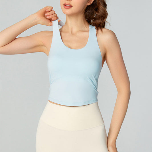 Fixed Cup Sports Vest Female Beauty Back