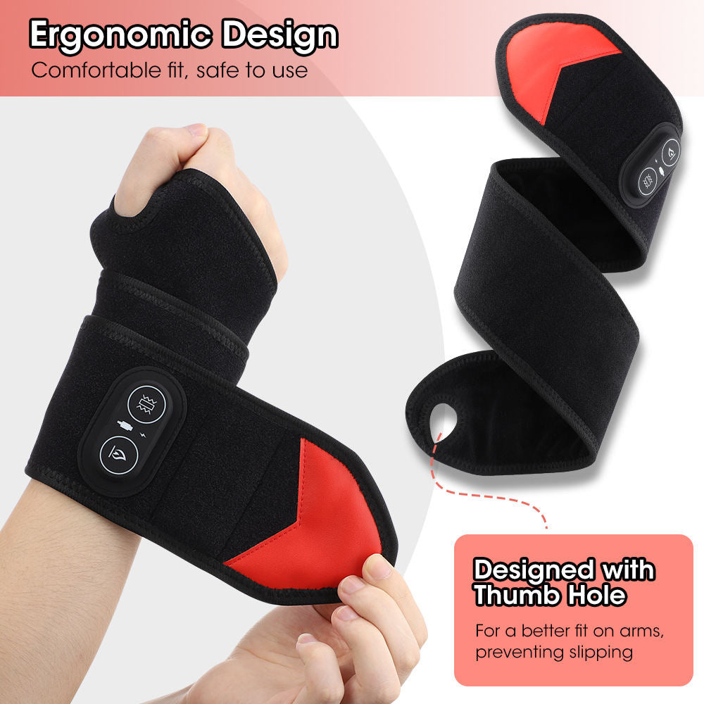 Red Light Heat Wrist Heating Vibration Massage Wrist Straps