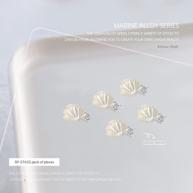 Metallic Ocean Series Nail Art Accessories