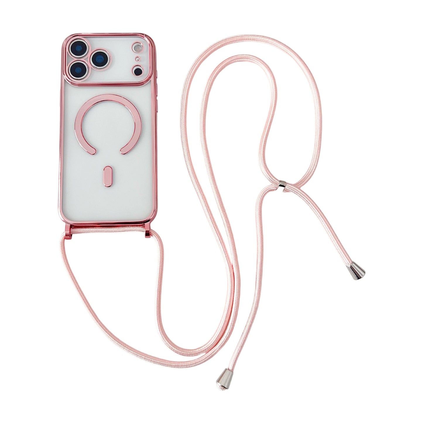 Magnetic Wireless Charging Lanyard Phone Case