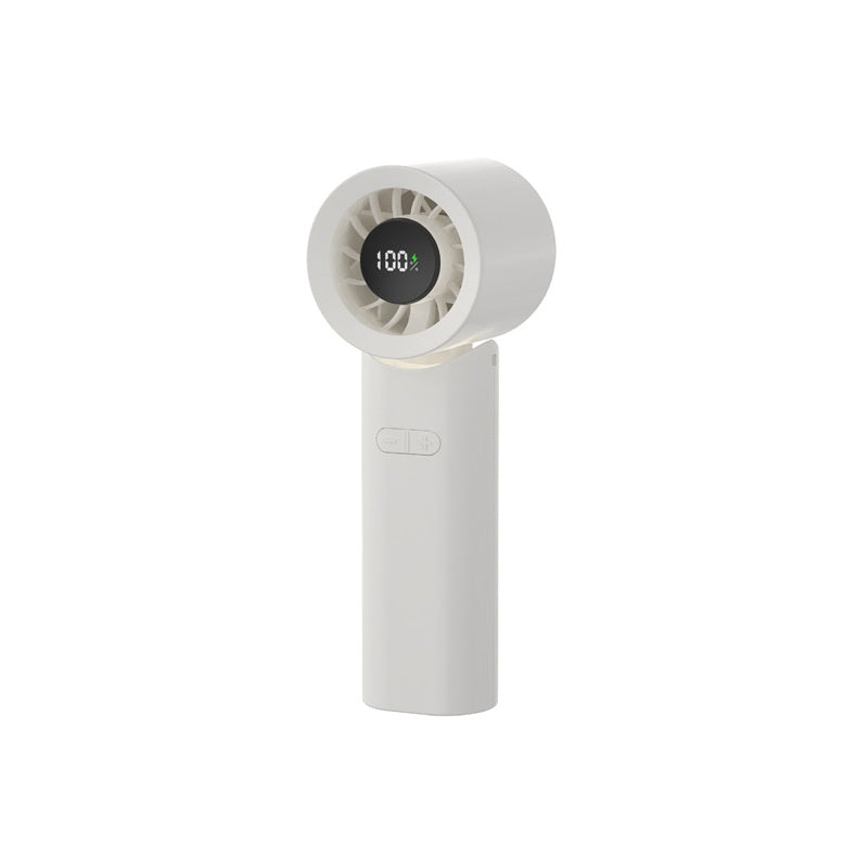 Usb Charging Intelligent Digital Display Long Endurance Mini Folding Halter Fan