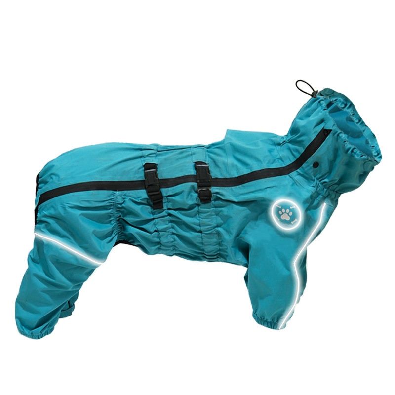 Pet Raincoat Waterproof Four-legged Dog Jacket
