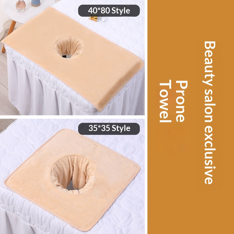 Beauty Salon Hole-Punched Lying-Down Towel For Massage
