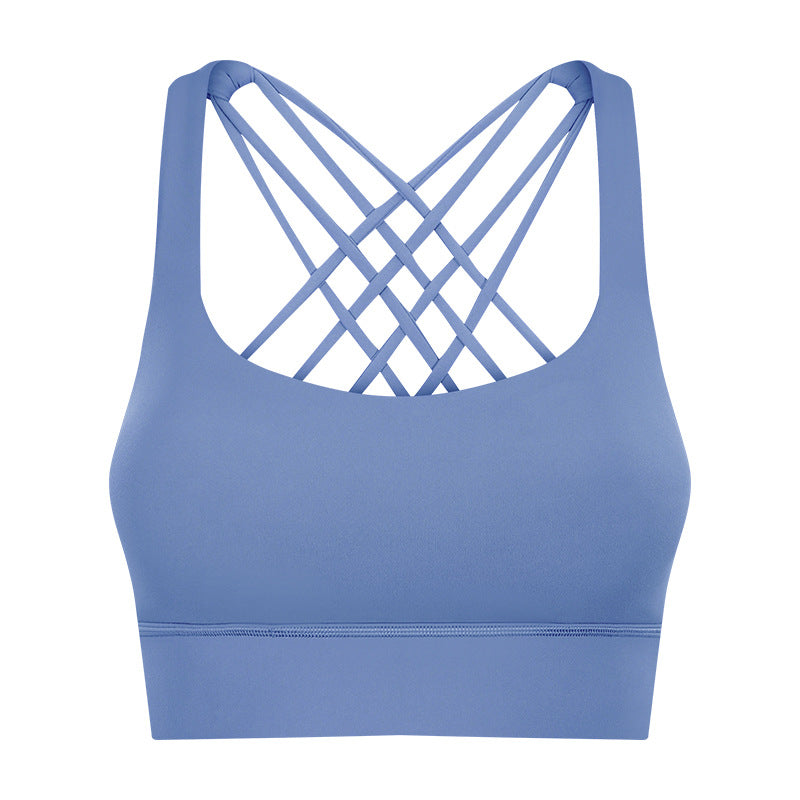New Sports Underwear Women's Hem Widened Cross Beauty Back