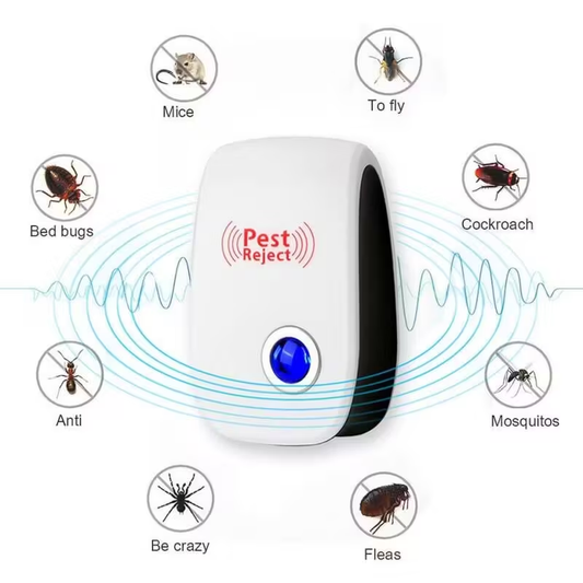 Ultrasonic Plug-In Pest Repeller - Effective Mouse, Rat, And Insect Deterrent For Home And Office Building Supplies