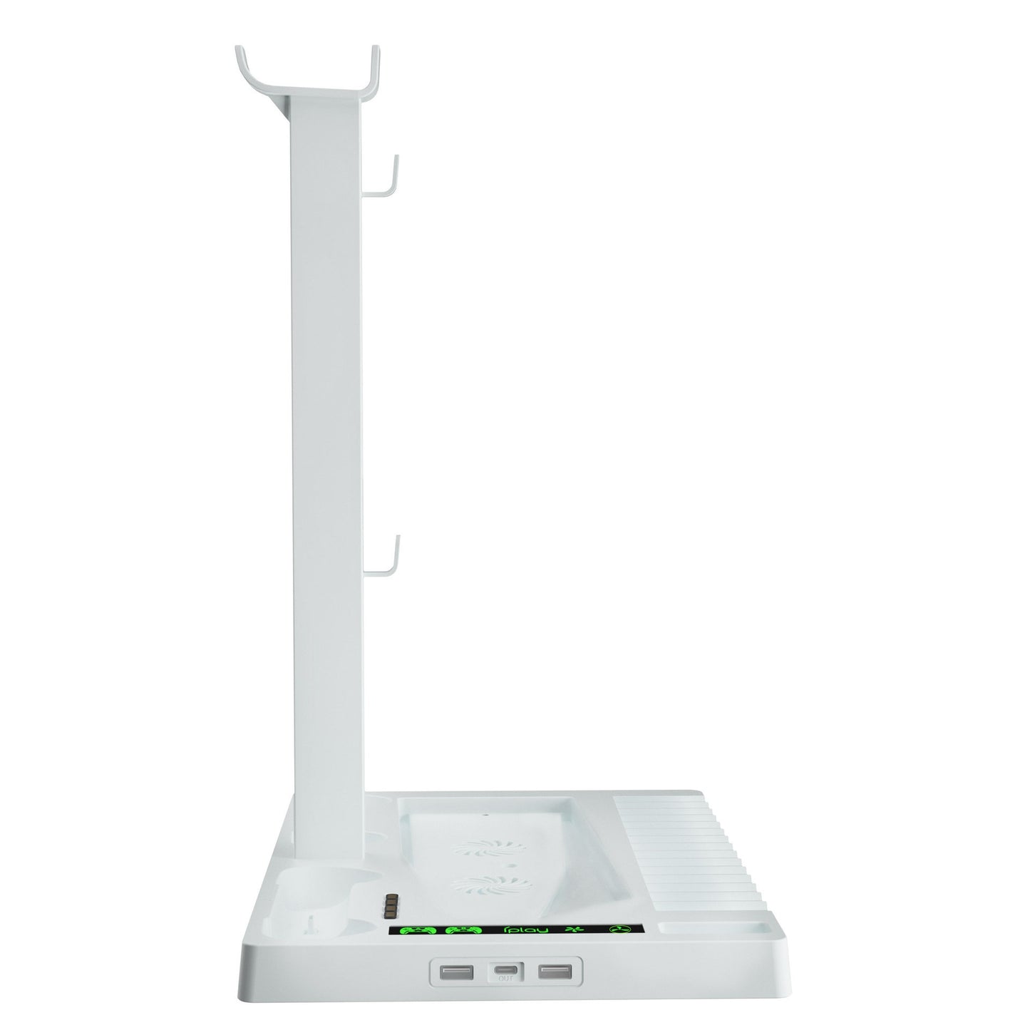 Universal Multi-Function Cooling Stand For Desktops With A Storage Tray