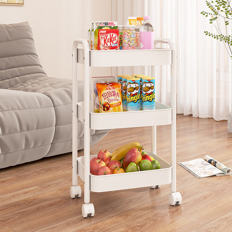 Kitchen Metal Multi-layer Storage Rack Household Floor Mobile