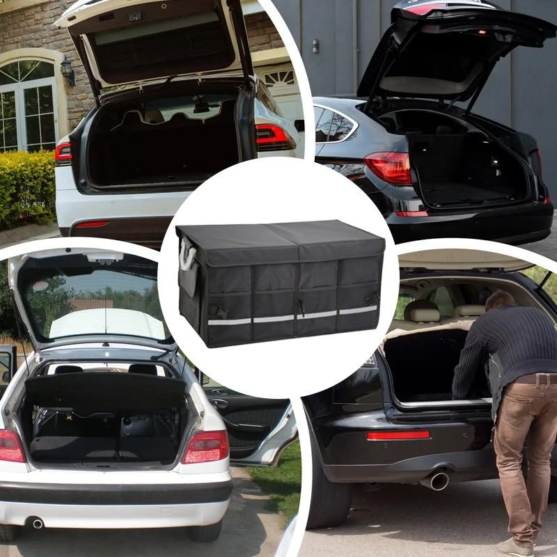 Large Car Boot Organiser Heavy Duty Collapsible Foldable Tidy Storage Trunk Box