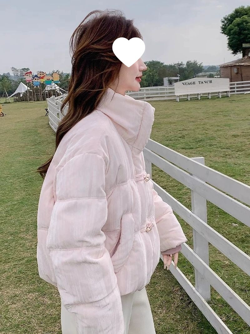 Korean-style Mandarin-collar Cotton Coats Exude Both Opulent Elegance And Traditional Chinese Charm