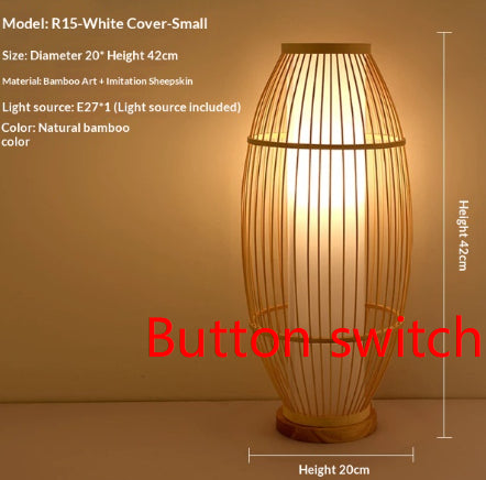 Living Room Floor Lamp Bedroom Tea Room Zen-style Bedside