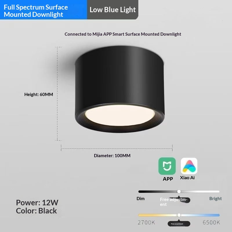 Dimmable Smart Downlight With Stepless Brightness Adjustment