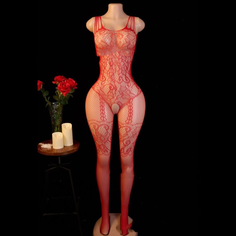 Sexy Bodysuit With A Crotchless Design Best-selling One-piece Stockings